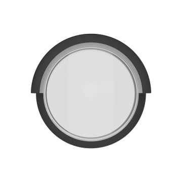 Braytron BG38-01011 15 Watt Siyah Kasa Yuvarlak Dış Mekan LED Aplik - Ilık Beyaz (4000K)