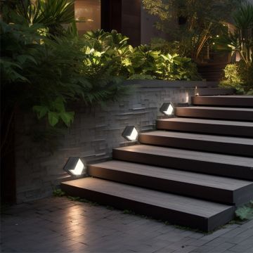 Braytron BG38-01101 15 Watt Siyah Kasa Kare Dış Mekan LED Aplik - Gün Işığı (3000K)