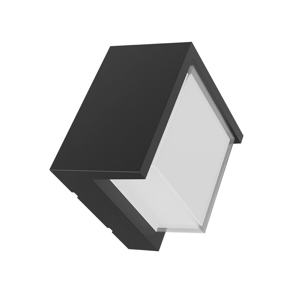 Braytron BG38-01101 15 Watt Siyah Kasa Kare Dış Mekan LED Aplik - Gün Işığı (3000K)