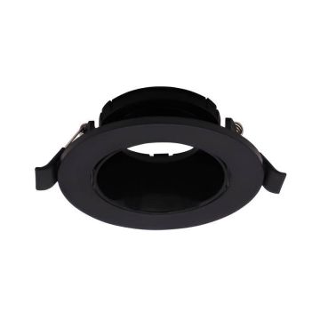 JUPITER JK718 S Siyah Sıva Altı Yuvarlak Spot Kasası (Plastik)