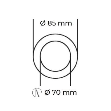 K2 GLOBAL KDA879 Siyah Yuvarlak Sıva Altı Spot Kasası