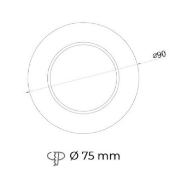 JUPITER JK718 B Beyaz Sıva Altı Yuvarlak Spot Kasası (Plastik)