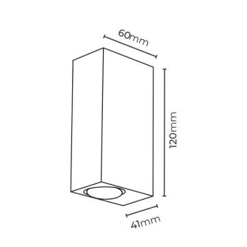 MOLLED MOL8000 2x3 Watt Siyah/Antrasit Çift Yönlü Dış Mekan LED Aplik - Gün Işığı (3000K) - Metal Gövde - IP54