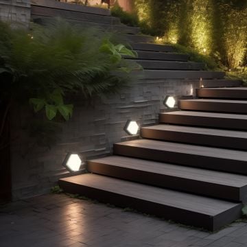 Braytron BG38-01301 15 Watt Siyah Kasa Kare Dış Mekan LED Aplik - Gün Işığı (3000K)