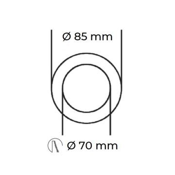 K2 GLOBAL KDA881 Beyaz Yuvarlak Sıva Altı Spot Kasası