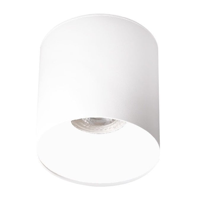 inoled 9242-03 10x10 cm Beyaz Sıva Üstü Silindir Spot Kasası - GU10 Duylu - Metal