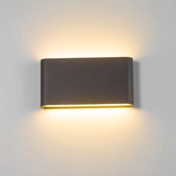 MOLLED MOL8007 2x5 Watt Siyah Dış Mekan LED Aplik - Metal Gövde - Gün Işığı (3000K)