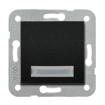 VİKO Novella/Trenda 92605527 Işıklı Etiketli Zil Anahtarı Düğmesi [Siyah]