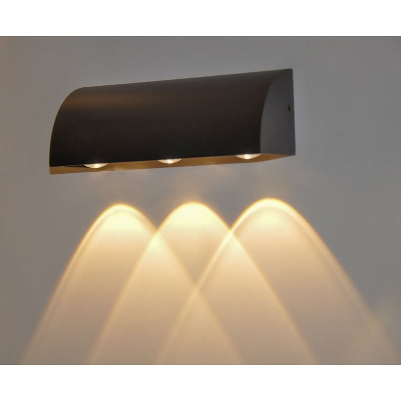 MOLLED MOL8021 3 Watt Siyah Dış Mekan LED Aplik (Metal Gövde)