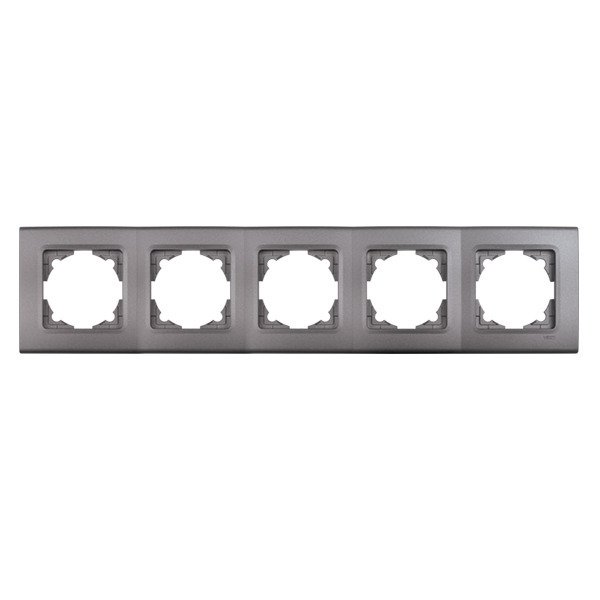 VİKO Linnera Life 90482005 Beşli Yatay Çerçeve [Granit Grisi]