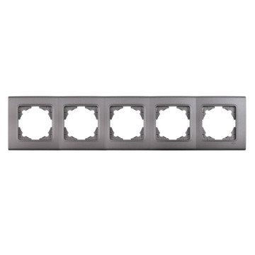 VİKO Linnera Life 90482005 Beşli Yatay Çerçeve [Granit Grisi]