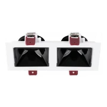 MOLLED MOL4155M 2x12 Watt Beyaz-Siyah Sıva Altı İkili LED Spot (SAMSUNG/OSRAM/PHILIPS LED & EAGLERISE/PHILIPS/LIFUD Driver)