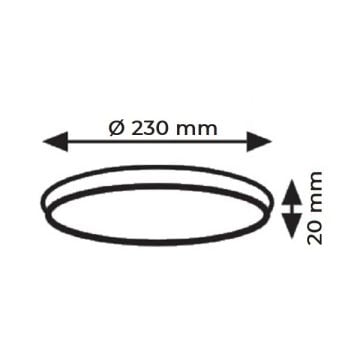 K2 GLOBAL KDL488 20 Watt Sıva Altı Ayarlanabilir Yuvarlak LED Panel