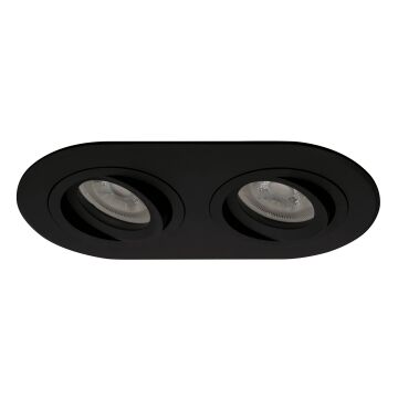 goldX ZE808-BK 2x12 Watt 2x12 Watt Siyah Sıva Altı İkili Oval LED Spot (SAMSUNG LED & EAGLERISE Driver)