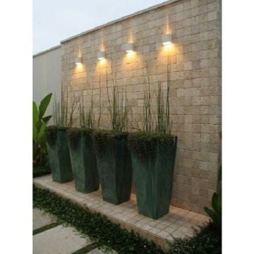 MOLLED MOL8011 2x3 Watt Beyaz Çift Yönlü Dış Mekan LED Aplik - Metal Gövde - Gün Işığı (3000K)