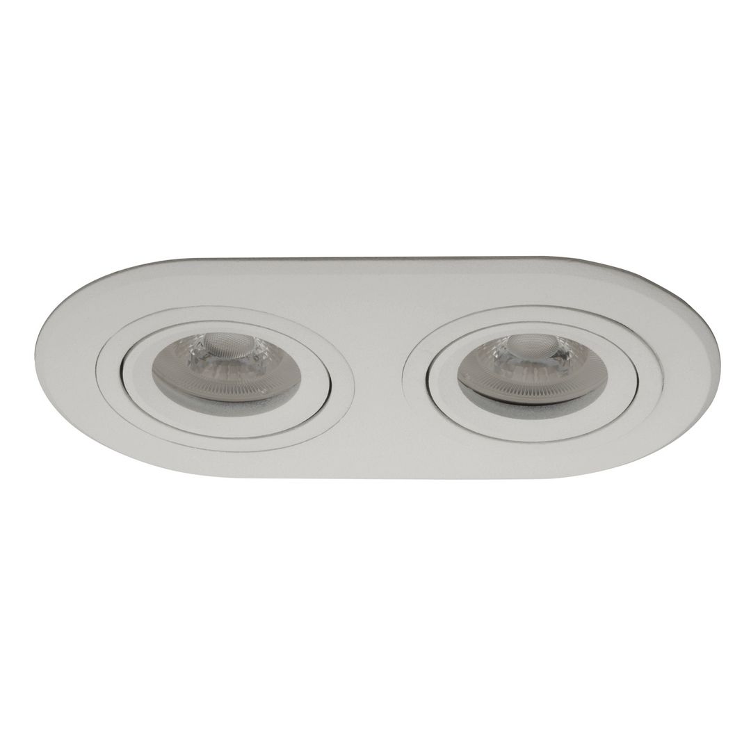 goldX ZE808-WH 2x12 Watt Beyaz Sıva Altı İkili Oval LED Spot (SAMSUNG LED & EAGLERISE Driver)