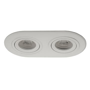 goldX ZE808-WH 2x12 Watt Beyaz Sıva Altı İkili Oval LED Spot (SAMSUNG LED & EAGLERISE Driver)