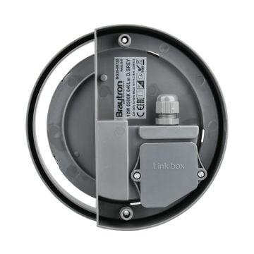 Braytron BG38-00732 12 Watt Siyah Kasa Dış Mekan LED Aplik - Beyaz Işık (6500K)