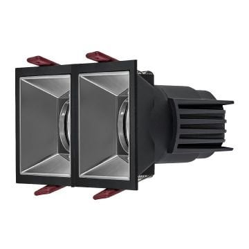 MOLLED MOL4163M 2x8 Watt Siyah-Platin Sıva Altı İkili LED Spot (SAMSUNG/OSRAM/PHILIPS LED & EAGLERISE/PHILIPS/LIFUD Driver)