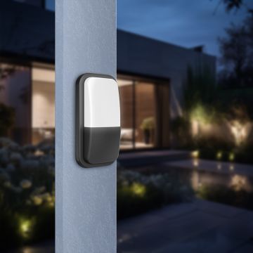 Braytron BG38-00102 15 Watt Siyah Kasa Dış Mekan LED Aplik - Gün Işığı (3000K)