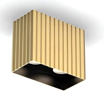 JUPITER JC082-A Gold Sıva Üstü İkili Spot Kasası - Metal