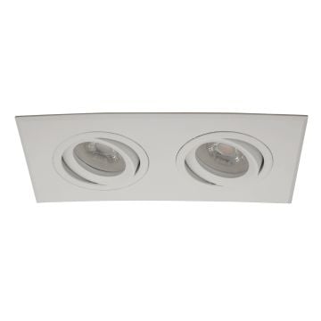 goldX ZE819-WH 2x12 Watt Beyaz Sıva Altı İkili LED Spot (SAMSUNG LED & EAGLERISE Driver)