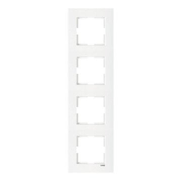 VİKO Karre 90960223 Dörtlü Dikey Çerçeve [Beyaz]