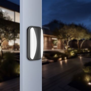 Braytron BG38-00202 15 Watt Siyah Kasa Dış Mekan LED Aplik - Gün Işığı (3000K)