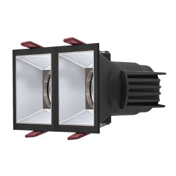 MOLLED MOL4162M 2x8 Watt Siyah-Krom Sıva Altı İkili LED Spot (SAMSUNG/OSRAM/PHILIPS LED & EAGLERISE/PHILIPS/LIFUD Driver)