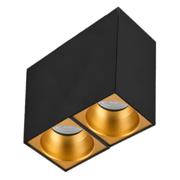 8x16x14 cm Siyah-Bakır Sıva Üstü Spot