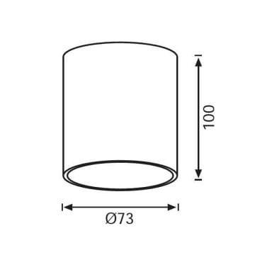 JUPITER LC602 A 12 Watt 7.5x10 cm Siyah-Gold Sıva Üstü LED Spot - Metal - Gün Işığı (3000K) - CREE LED & EAGLERISE Driver