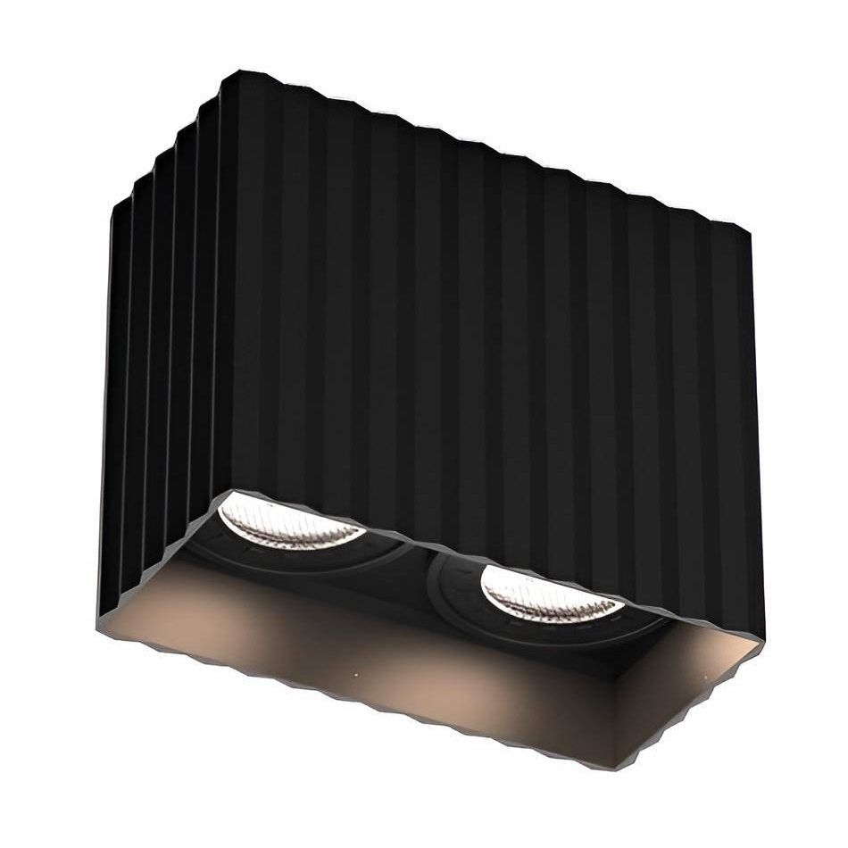 JUPITER JC082 S Siyah Sıva Üstü İkili Spot Kasası - Metal