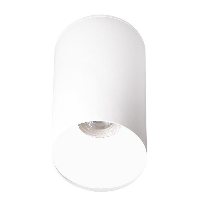 inoled 9238-03 8x10 cm Beyaz Sıva Üstü Silindir Spot Kasası - GU10 Duylu - Metal