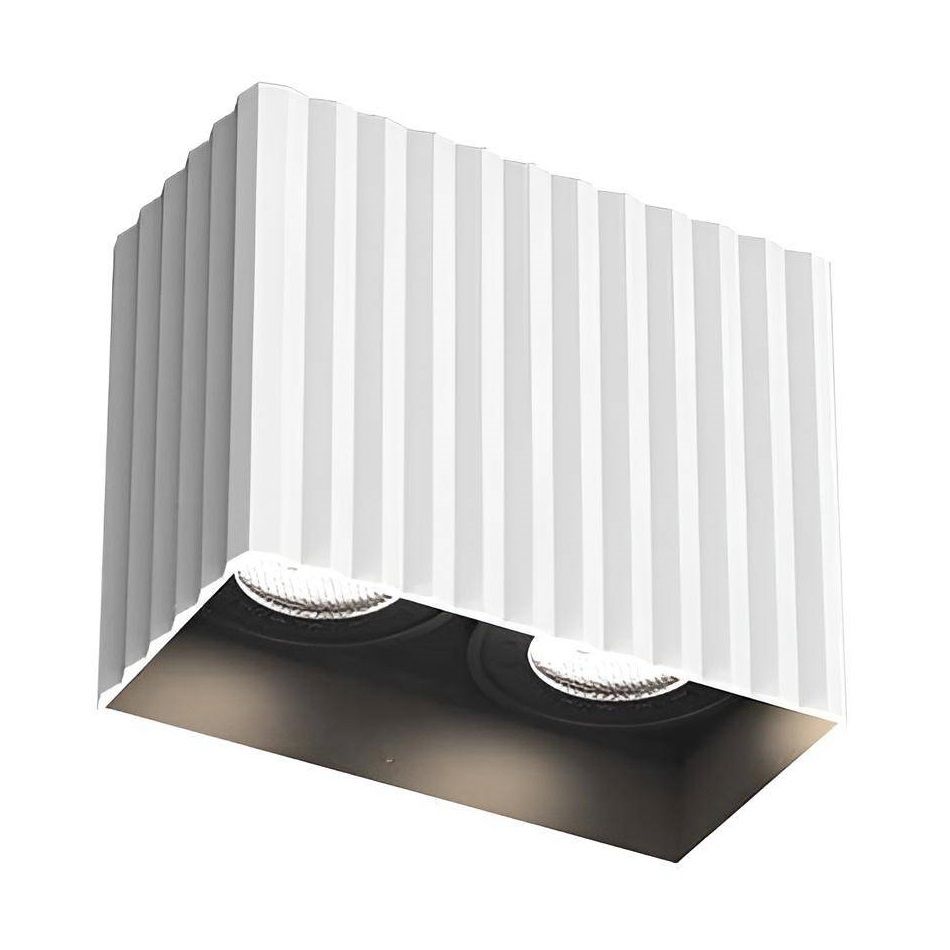 JUPITER JC082 B Beyaz Sıva Üstü İkili Spot Kasası - Metal