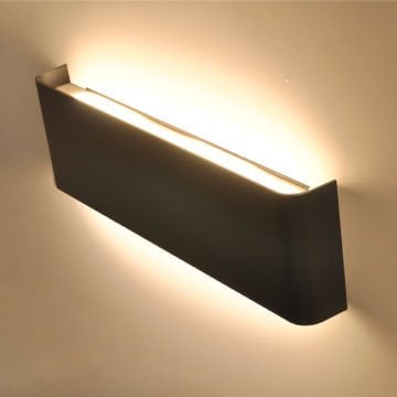 MOLLED MOL8017-S 2x9 Watt Siyah Çift Yönlü LED Aplik (Metal Gövde)