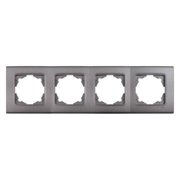VİKO Linnera Life 90482004 Dörtlü Yatay Çerçeve [Granit Grisi]