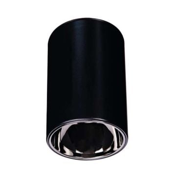 inoled 9237-05 8x10 cm Siyah-Platin Sıva Üstü Silindir Spot Kasası - GU10 Duylu - Metal