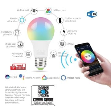 ACK AA14-60920 10 Watt Akıllı LED Ampul