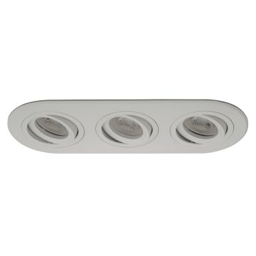 goldX ZE809-WH 12 Watt Beyaz Sıva Altı Üçlü Oval LED Spot (SAMSUNG LED & EAGLERISE Driver)