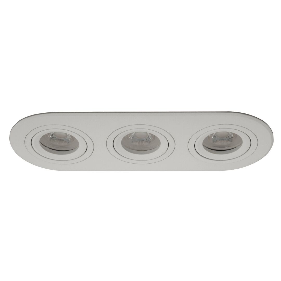goldX ZE809-WH 12 Watt Beyaz Sıva Altı Üçlü Oval LED Spot (SAMSUNG LED & EAGLERISE Driver)