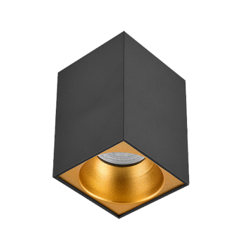 8x8x10 cm Siyah-Bakır Sıva Üstü Spot