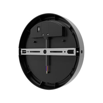 Braytron BC18-00681 12 Watt Siyah Kasa Yuvarlak Dış Mekan LED Aplik - 3 Işık Renkli (Beyaz + Ilık Beyaz + Gün Işığı)