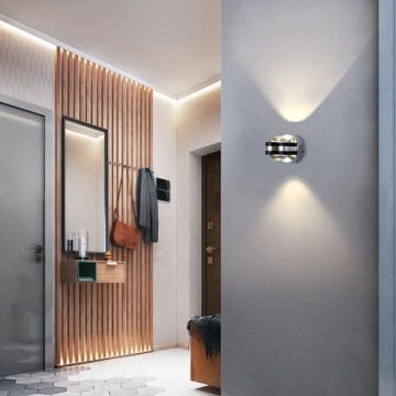 MOLLED MOL8024 2x2 Watt Çift Yönlü LED Aplik - Metal Gövde - Gün Işığı (3000K)