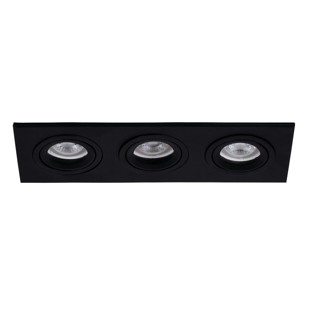 goldX ZE848-BK 3x12 Watt Siyah Sıva Altı Üçlü LED Spot (SAMSUNG LED & EAGLERISE Driver)
