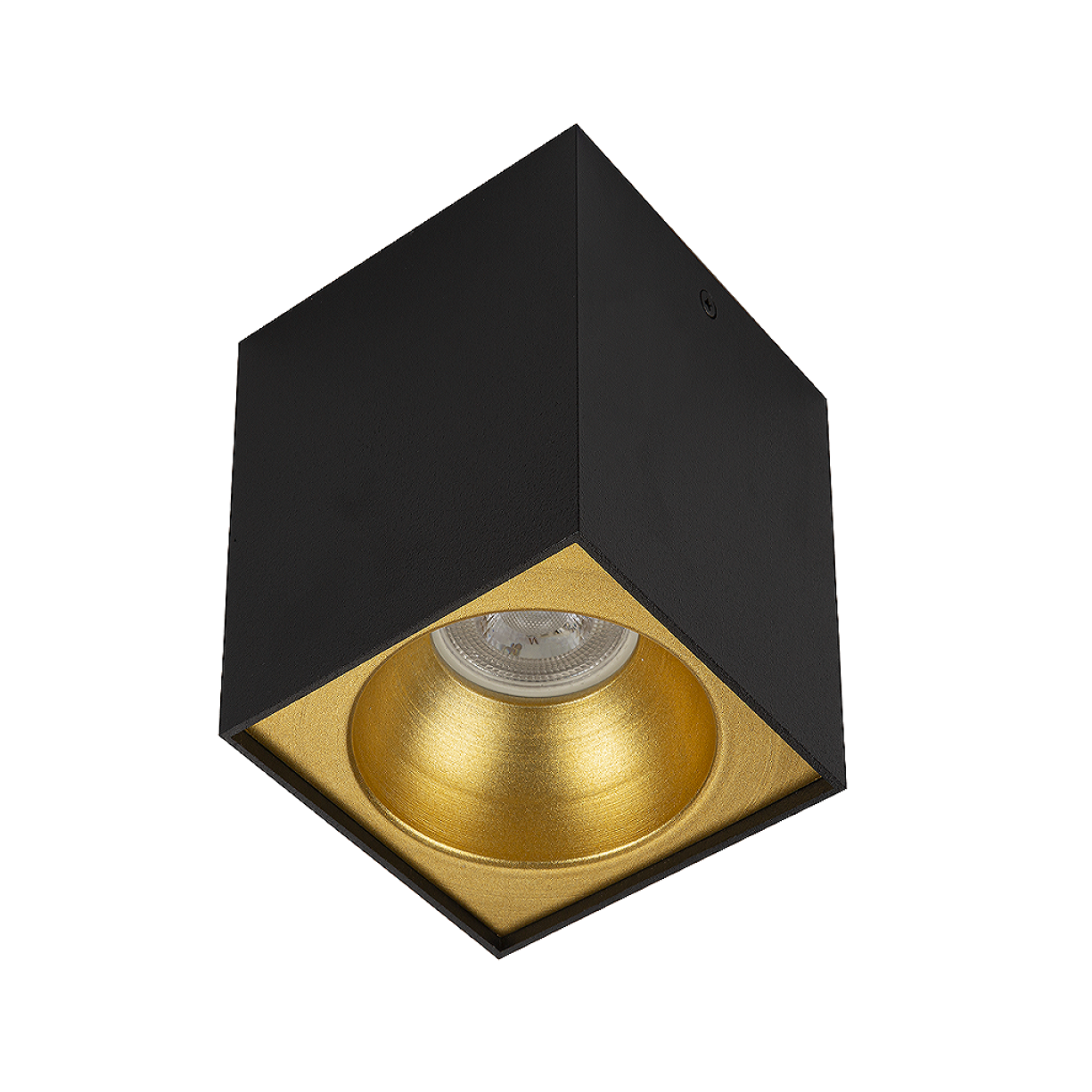 8x8x10 cm Siyah-Gold Sıva Üstü Spot