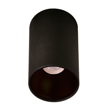 inoled 9237-02 8x10 cm Siyah Sıva Üstü Silindir Spot Kasası - GU10 Duylu - Metal