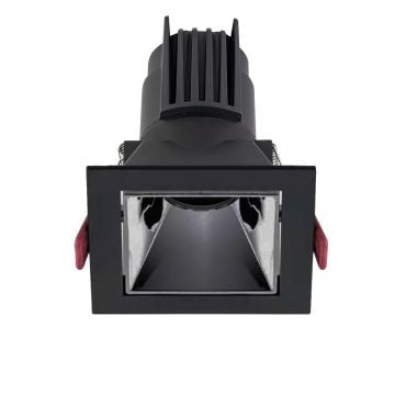 MOLLED MOL4163M 12 Watt Siyah-Platin Sıva Altı Kare LED Spot (SAMSUNG/OSRAM/PHILIPS LED & EAGLERISE/PHILIPS/LIFUD Driver)