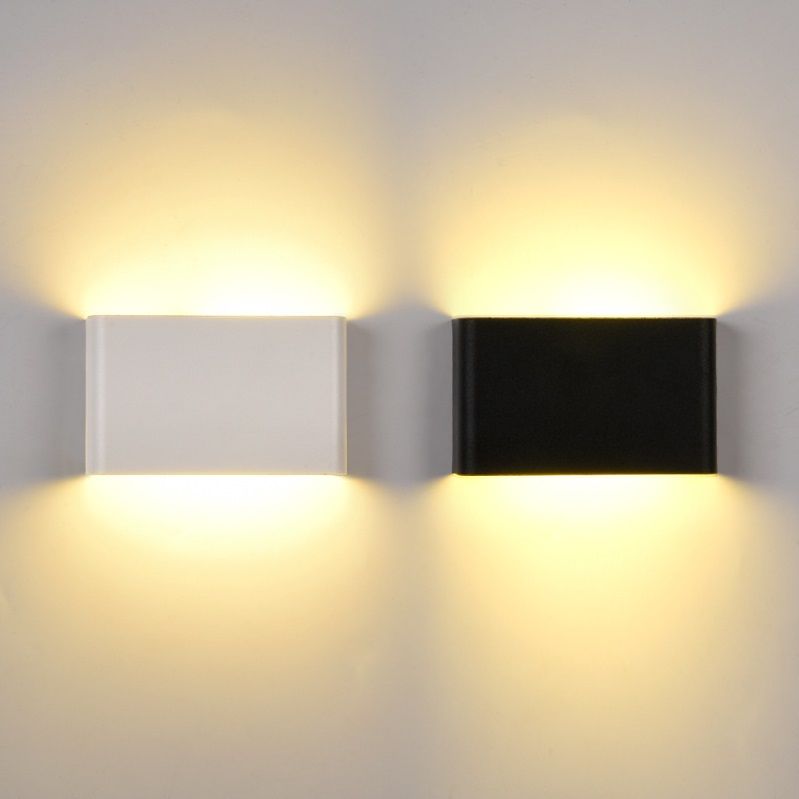 MOLLED MOL8018 2x5 Watt Siyah/Beyaz Kasa Çift Yönlü LED Aplik (Metal Gövde)