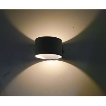 MOLLED MOL8015 5 Watt Çift Yönlü Siyah LED Aplik - Metal Gövde - Gün Işığı (3000K)