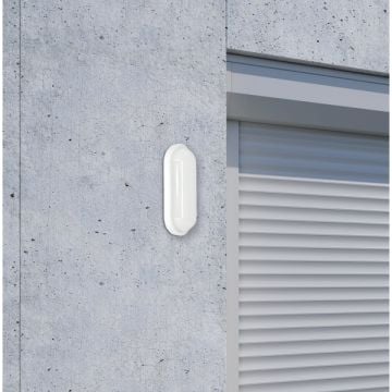 Braytron BC16-50300 20 Watt Beyaz Kasa Elips Dış Mekan LED Aplik - Gün Işığı (3000K)